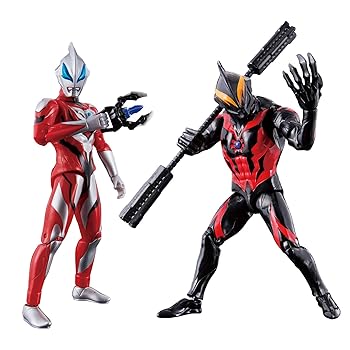 【中古】ウルトラアクションフィギュア ウルトラマンジードvsベリアルバトルセット