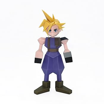 【中古】FINAL FANTASYVII ポリゴンソフビ クラウド・ストライフ