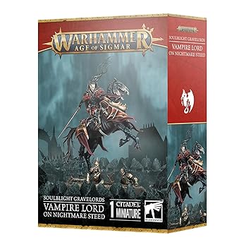 【中古】ゲームワークショップ - ウォーハンマー - エイジ・オブ・シグマー - Soulblight Gravelords:悪夢のスティードの吸血鬼の主