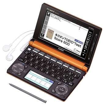 【中古】カシオ EX-word 陰電子字引き ビジネスパーソンモデル オレンジ色 150コンテンツ 2000人情本 2000古典派音楽雄篇音楽フレーズ寄せあつめる ツイン色つや液晶 EX-VOICE