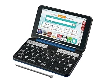 【中古】シャープ カラー電子辞書 Brain 大学生・ビジネスモデル ネイビー系 2019年春モデル PW-SB6-K|ハッピーストア藤岡