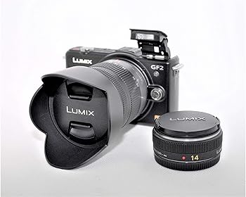 【中古】パナソニック デジタル一眼カメラ GF2 ダブルレンズキット(14mm/F2.5パンケーキレンズ、14-42mm/F3.5-5.6標準ズームレンズ) フルハイビジョンム