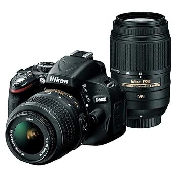 【中古】Nikon デジタル一眼二眼レフ写真機 D5100 ダブルズームキット D5100WZ