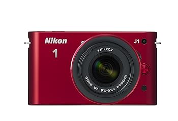 【中古】Nikon ミラーレス一眼カメラ Nikon 1 (ニコンワン) J1 (ジェイワン) 標準ズームレンズキット レッドN1 J1HLK RD