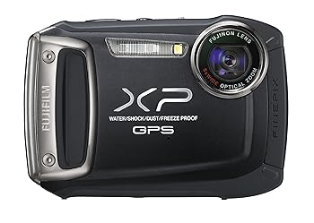 【中古】FUJIFILM デジタル写真機 FinePix XP150 雨合羽 黒いこと F FX-XP150B