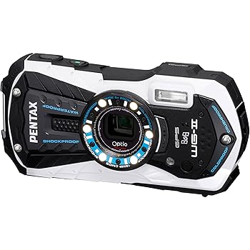 【中古】PENTAX 雨合羽デジタル写真機 Optio WG-2GPS (グロス白いこと) OPTIOWG-2GPSWH