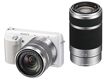 【中古】ソニー デジタル一眼写真機「NEX-F3」ダブルレンズキット（白いこと）SONY NEX-F3 NEX-F3Y-W