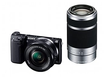 【中古】SONY ソニー デジタル一眼写真機「NEX-5T」ダブルズームレンズキット(黒いこと) NEX-5T NEX-5TY-B