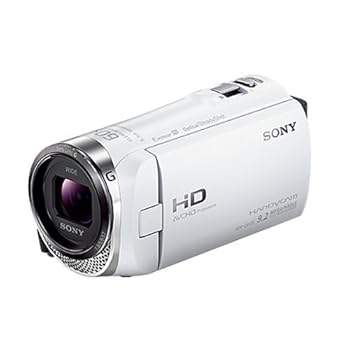 【中古】SONY テレビカメラ Handycam CX420 内蔵記憶装置32GB 白いこと HDR-CX420/W