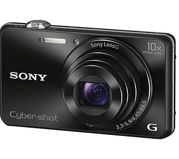 【中古】SONY デジタル写真機 Cyber-shot WX220 光学10倍 黒いこと DSC-WX220-B