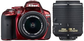 【中古】Nikon デジタル一眼二眼レフ写真機 D5300 ダブルズームキット2 赤いこと