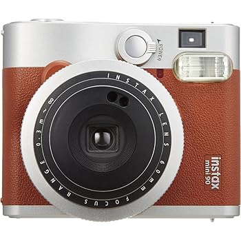 【中古】富士フイルム(FUJIFILM) インスタント写真機 チェキ instax mini 90 ネオ古典派音楽 赤銅色 INSTAX MINI 90 BROWN