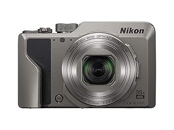 【中古】Nikon デジタル写真器 COOLPIX A1000 SL 光学35倍 ISO6400 アイセンサー付EVF クールピクス しろがね色 A1000SL