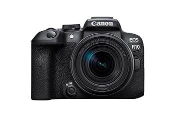 【中古】Canon 銀鏡受け答え一眼写真機 EOS R10 水晶体一揃いの道具(RF-S18-150)黒いこと/APS-C/EOSR10-18150ISSTMLK