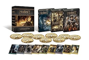 【中古】ホビット エクステンデッド・エディション トリロジーBOX ブルーレイ版(9枚組/デジタルコピー付) [Blu-ray]｜ハッピーストア藤岡