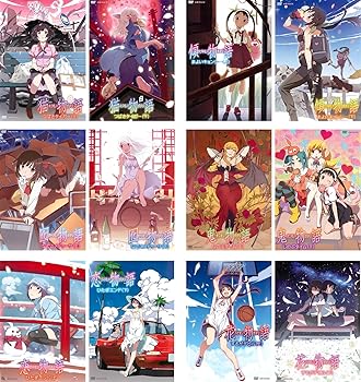 【中古】(非常に良い)物語シリーズ セカンドシーズン 猫物語 白、傾物語、囮物語、鬼物語、恋物語、花物語 [レンタル落ち] 全12巻セット [DVDセット商品]｜ハッピーストア藤岡