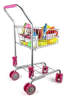 【中古】(非常に良い)[プレシャストイズ]Precious toys Kids & Toddler Pretend Play Shopping Cart with Groceries 0130 [並行輸入品]｜ハッピーストア藤岡