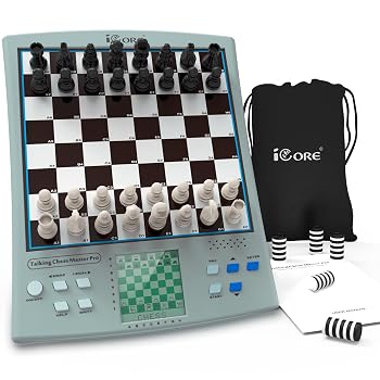 【中古】(非常に良い)[iCore] 電子チェス磁気チェスボード 14イン1 コンピュータ音声教育システム チェス戦略自動 教える ６歳から以上 子供 大人用｜ハッピーストア藤岡