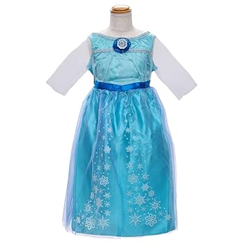 【中古】(非常に良い)[タカラトミー] 【国内販売正規品】 アナと雪の女王 キラキラおしゃれドレス エルサ 100cm-110cm｜ハッピーストア藤岡