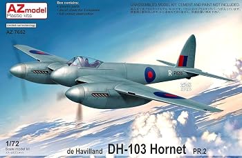【中古】AZモデル 1/72 イギリス空軍 DH-103 ホーネット PR.2 プラモデル AZM7652｜ハッピーストア藤岡