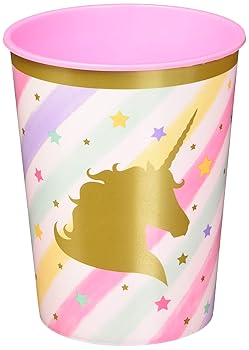 【中古】(非常に良い)Creative Converting 329303 Unicorn Sparkle 12-Count Plastic Keepsake Party Cups｜ハッピーストア藤岡