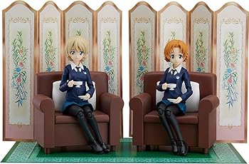 【中古】(非常に良い)figma ガールズ&パンツァー 最終章 ダージリン&オレンジペコセット ノンスケール ABS&PVC製 塗装済み可動フィギュア|ハッピーストア藤岡