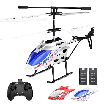 【中古】DEERC ヘリコプター ラジコン おもちゃ 室内 小型 初心者向け 飛行時間24分 シェル2個付き 高度維持 ワンキー離陸/着陸 子供 男の子 小学生 中学|ハッピーストア藤岡