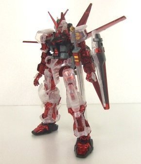 【中古】HG 1/144 MBF-P02 ガンダムアストレイ レッドフレーム (フライトユニット装備) (メッキフレーム/クリアアーマーVer.)|ハッピーストア藤岡