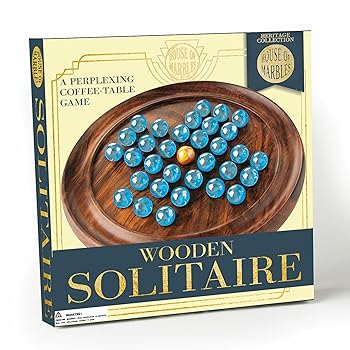 【中古】(非常に良い)House of Marbles Wooden Solitaire Coffee Table Board Game Vintage Entertainment|ハッピーストア藤岡