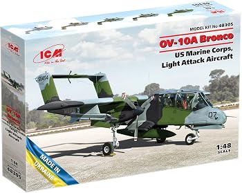 【中古】(非常に良い)ICM 1/48 アメリカ海兵隊 OV-10A ブロンコ軽攻撃機 プラモデル 48305|ハッピーストア藤岡
