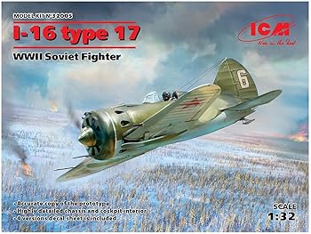 【中古】ICM 1/32 ソビエト空軍 ポリカルポフI-16 タイプ17 プラモデル 32005｜ハッピーストア藤岡