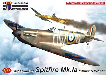 【中古】KPモデル 1/72 イギリス空軍 スピットファイアMk.Ia ブラック&ホワイト プラモデル KPM0263|ハッピーストア藤岡