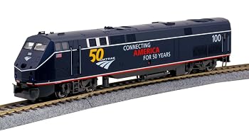 【中古】(非常に良い)Kato USA 鉄道模型製品 N GE P42 アムトラック ミッドナイトブルー #100 50周年記念ロゴ付き(176-6035)｜ハッピーストア藤岡