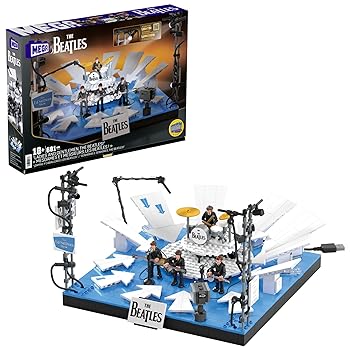 【中古】Mega (メガ) ザ・ビートルズ コレクション用組み立ておもちゃ 681ピース ポーズ可能なバンドメンバーの可動フィギュア4体とLEDライト付き コレク｜ハッピーストア藤岡