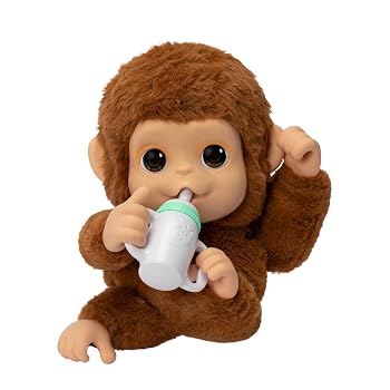 【中古】Little Live Pets My Baby Monkey Mango 50+ サウンドとリアクション ぬいぐるみ インタラクティブモンキー おもちゃセット アクセサリー付き イ｜ハッピーストア藤岡
