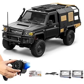 【中古】(非常に良い)MNモデル 1:12 ランドクルーザー79 MN-82S ラジコンクローラー 技適マーク付き ラジコンカー 4WD四輪駆動 オフロードカー 公式ライセンス車モデ｜ハッピーストア藤岡
