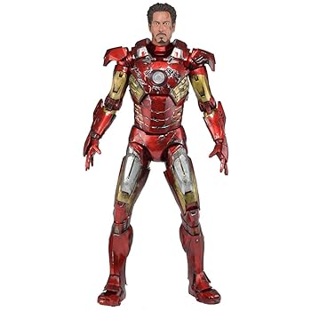 【中古】Neca アベンジャーズ バトル ダメージド アイアンマン 1/4 スケール アクション フィギュア [並行輸入品]｜ハッピーストア藤岡