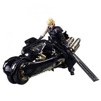 【中古】PLAY ARTS改 FINAL FANTASY VII ADVENT CHILDREN クラウド・ストライフ&フェンリル PVC製 塗装済み可動フィギュア｜ハッピーストア藤岡