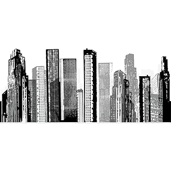 【中古】RoomMates RMK1602GM Cityscape Peel and Stick Giant Wall Decal [並行輸入品]｜ハッピーストア藤岡