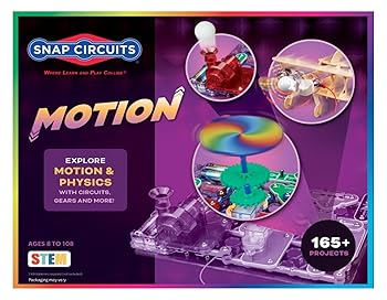 【中古】(非常に良い)Snap Circuits (スナップサーキッツ) Motion (モーション) 電気学習キット | 165種類以上の楽しいSTEMプロジェクト | 4色のプロジェクト説明書 ||ハッピーストア藤岡