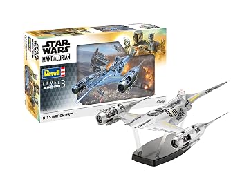 【中古】Revell 06787 スター・ウォーズ:マンダロリアンN1スターファイター(Din Djarin) 1:24スケール 未構築/未塗装プラスチックモデルキット 座った「|ハッピーストア藤岡