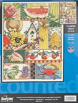 【中古】(非常に良い)Summer Montage Counted Cross Stitch Kit-11"X14" 14 Count (並行輸入品)|ハッピーストア藤岡