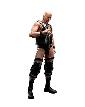 【中古】TAMASHII NATIONS S.H.フィギュアーツ WWE ストーン・コールド・スティーブ・オースチン(Stone Cold Steve Austin) 約160mm PVC&ABS製 可動フィ|ハッピーストア藤岡