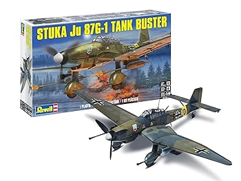 【中古】(非常に良い)アメリカレベル 1/48 ドイツ空軍 Ju87G-1 スツーカ プラモデル 5270｜ハッピーストア藤岡