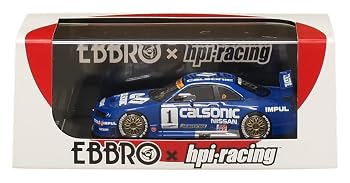 【中古】(非常に良い)エブロ 1/43 CALSONIC Skyline GT-R (#1) 1995 JGTC Sugo 完成品|ハッピーストア藤岡