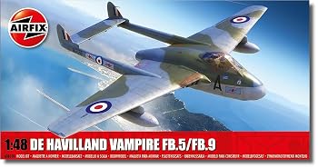 【中古】(非常に良い)エアフィックス 1/48 デ・ハビランド ヴァンパイア FB.5/FB.9 プラモデル X6108｜ハッピーストア藤岡