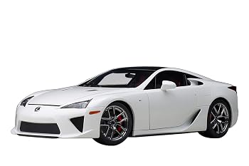 【中古】(非常に良い)オートアート(AUTOart) 1/18 レクサス LFA (ホワイテスト・ホワイト/ブラック・カーボン) 完成品|ハッピーストア藤岡