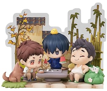 【中古】グッドスマイルアーツ上海(Good Smile Arts Shanghai) 盗墓筆記 ?邪&張起霊&王胖子 雨村拾趣Ver. ノンスケール プラスチック&アクリル製 塗装済|ハッピーストア藤岡