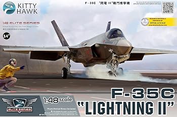 【中古】(非常に良い)キティホークモデル(Kitty Hawk Model) 1/48 F-35C ライトニングII プラモデル KH80132 (飛行機)｜ハッピーストア藤岡