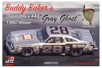 【中古】サルビノス J・R モデル 1/25 NASCAR 1980優勝車 オールズモビル 442 バッディー・ベイカー グレイゴースト プラモデル SJMBBO1980D|ハッピーストア藤岡